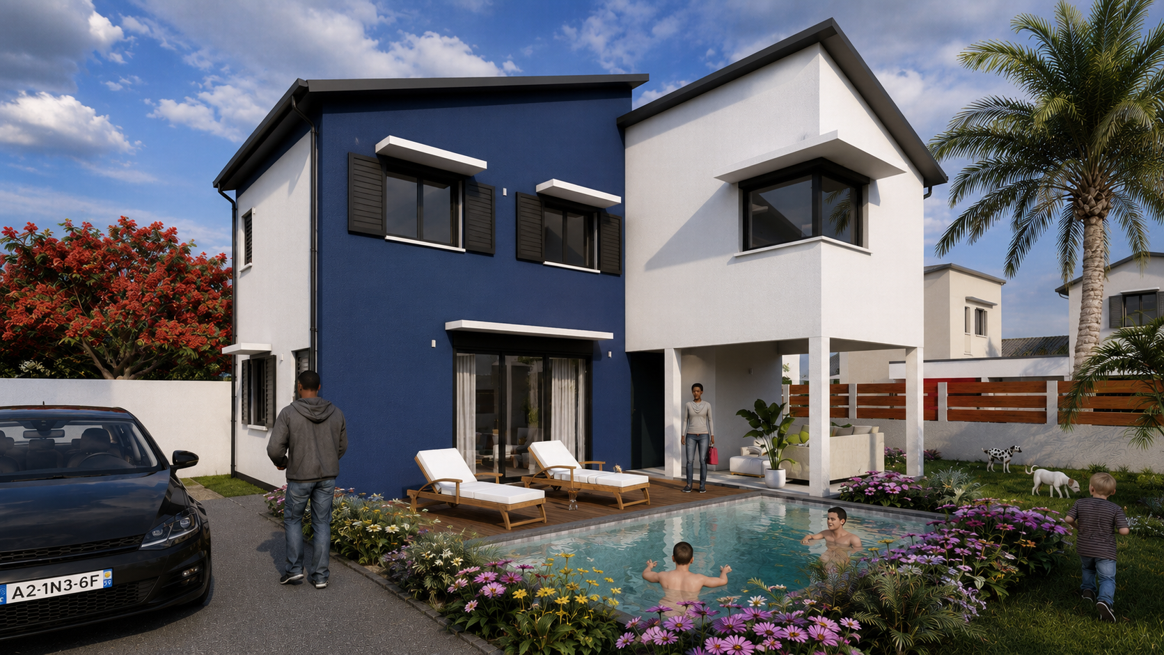 Villa Tamaris — rendu 3D du modèle