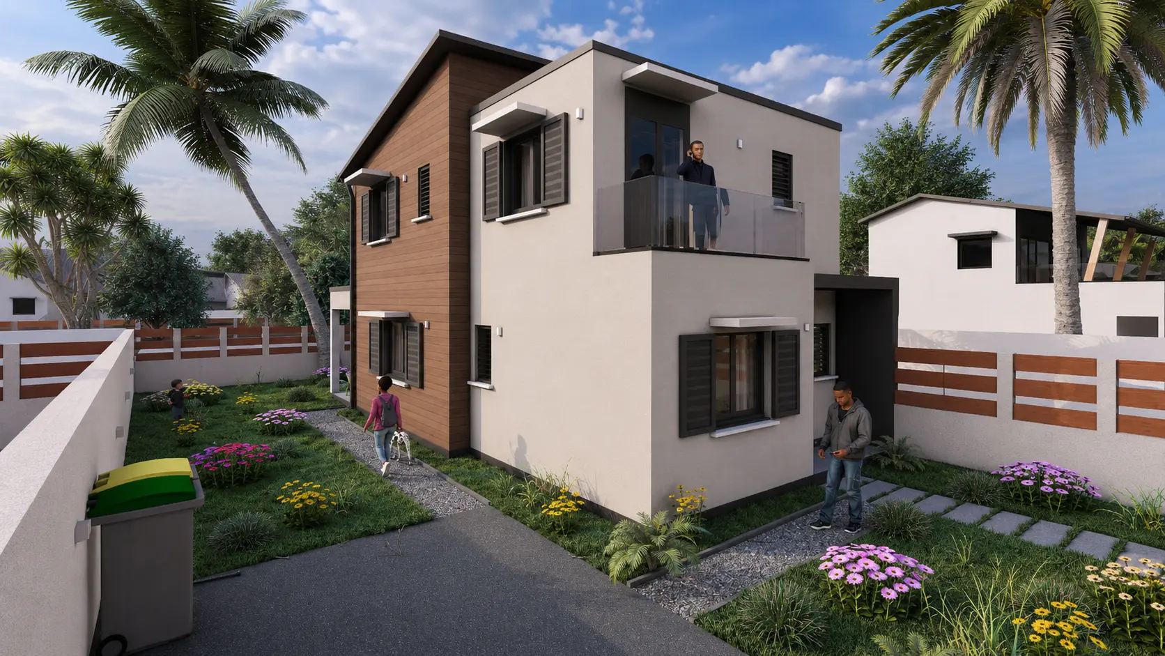 Villa Bourbon — rendu 3D du modèle