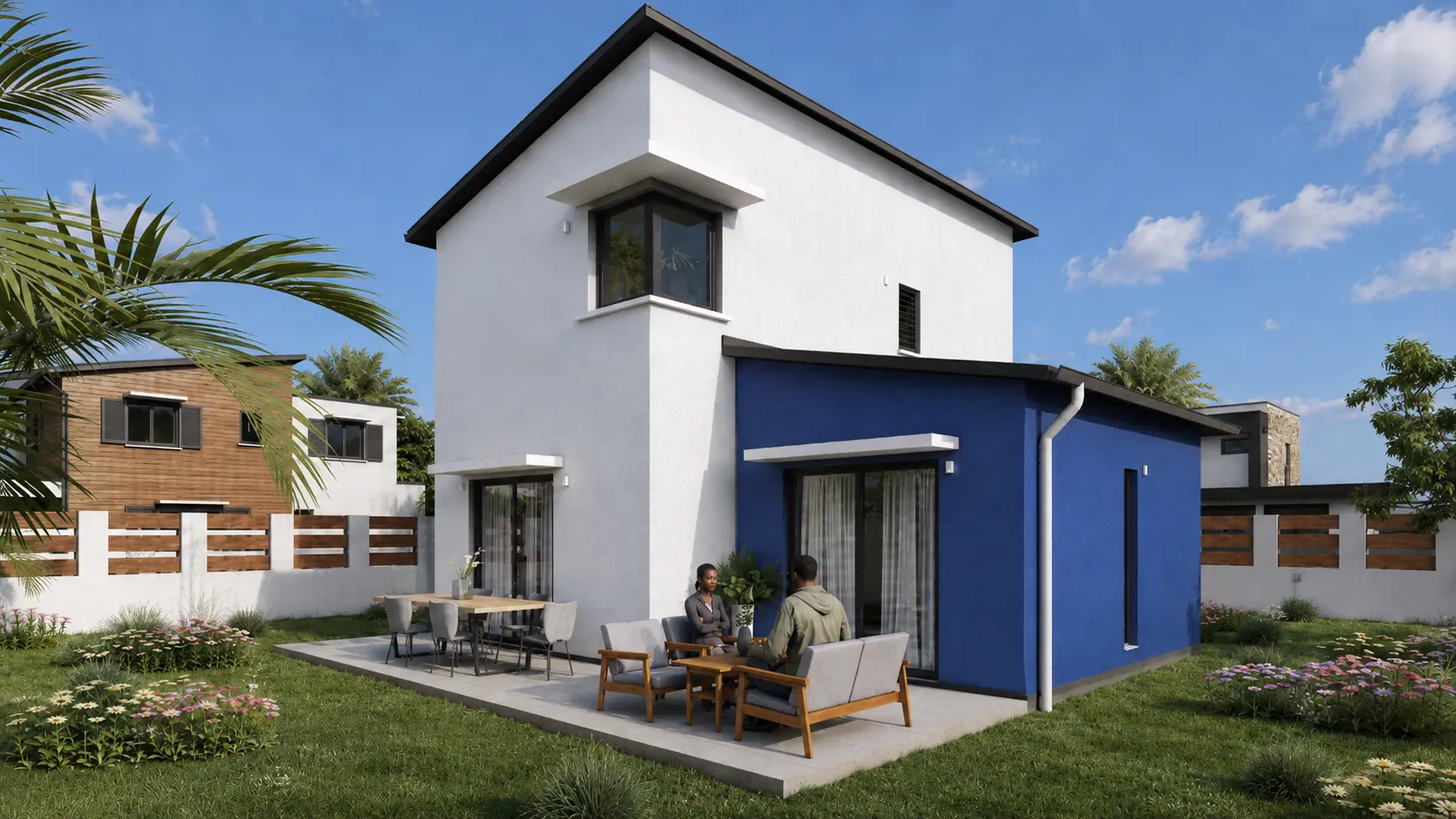 Villa Fuchsia — rendu 3D du modèle