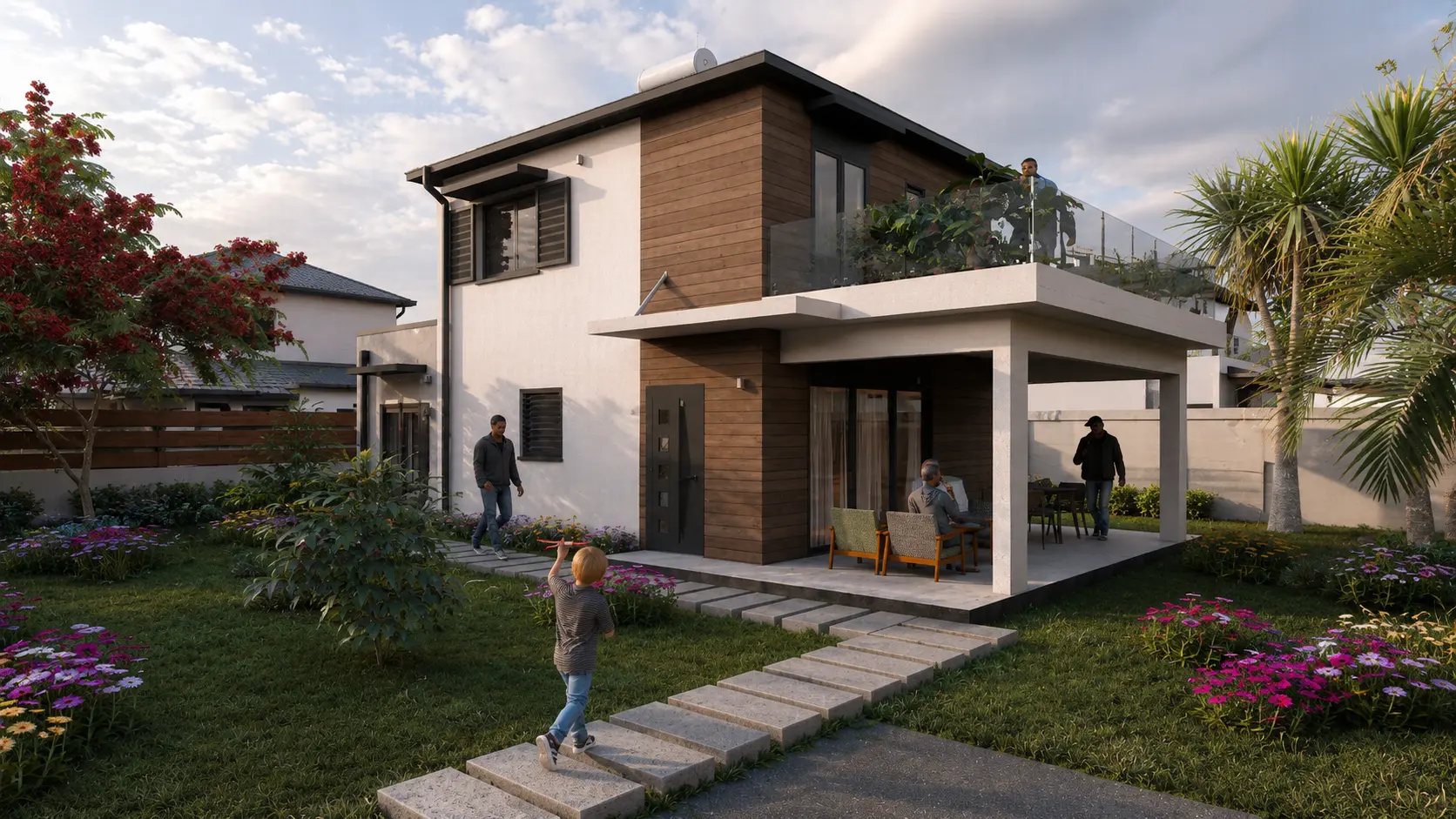 Villa Romarin — rendu 3D du modèle